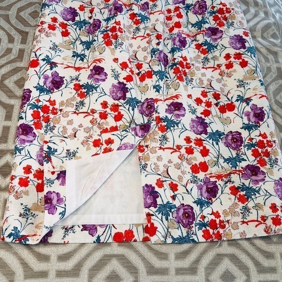 Ann Taylor Sheath Dress 4P Summer Wildflower Floral Sleeveless Party Cocktail - Picture 4 of 11